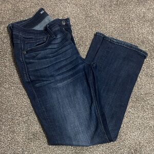 BKE Men's Deep Indigo Bootcut Jeans